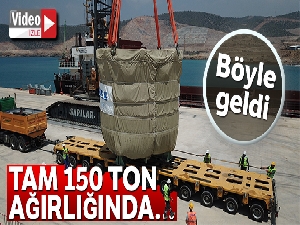 Akkuyu NGS'nin inşaatı devam eden 1 nolu ünitesinin ilk büyük boyutlu ekipmanı sahaya ulaştı