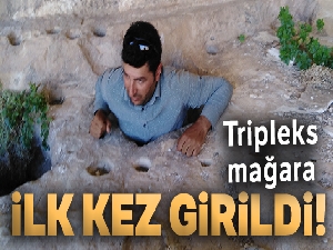 Adıyaman'da bin 800 yıllık tripleks mağaralara ilk kez girildi