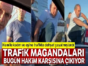 Hamile kadına trafikte dehşeti yaşatan sanıklar bugün hakim karşısına çıkıyor