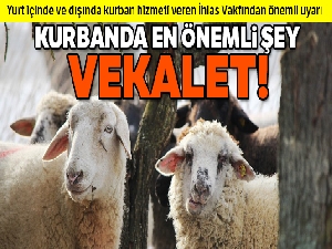 Ahmet Tuncer Akalın: Kurbanda en önemli şey vekalet