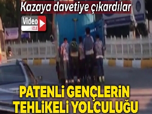 Patenci gençlerin tehlikeli yolculuğu kamerada