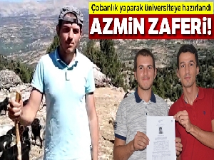 Çobanlık yaparak üniversiteye hazırlandı 536,84 puan aldı