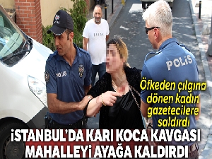 Şişli'de karı kocanın kavgası mahalleyi ayağa kaldırdı