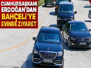 Cumhurbaşkanı Erdoğan, Devlet Bahçeli'yi evinde ziyaret etti
