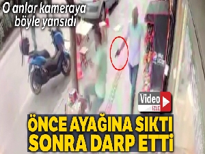 İlk önce ayağına sıktı, daha sonra darp etti