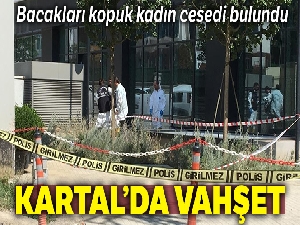 Kartal'da bacakları kopuk kadın cesedi bulundu