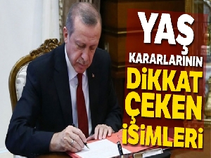 YAŞ kararlarında terfi alan bazı isimler dikkat çekti