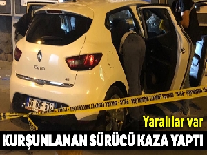 Ankara'da kurşunlanan sürücü kaza yaptı: 1'i ağır 2 yaralı