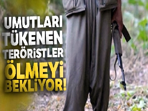 Umutları tükenen teröristler ölmeyi bekliyor