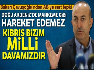 Dışişleri Bakanı Çavuşoğlu'ndan AB'ye sert tepki