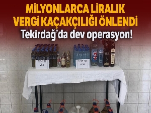 Tekirdağ'da dev operasyon: 4 milyon 840 bin TL vergi kaçakçılığı önlendi