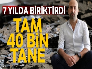 7 yılda 40 bin jilet biriktirdi