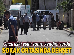 Önce eski eşini sonra kendini vurdu
