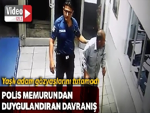 Polis memurundan duygulandıran davranış