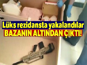 Lüks rezidansta 1 milyon liralık uyuşturucu ile yakalandılar
