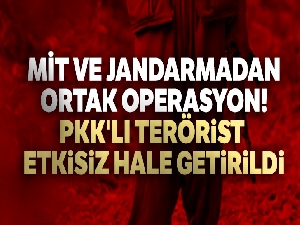 MİT ve jandarmadan ortak operasyon! PKK'lı terörist etkisiz hale getirildi