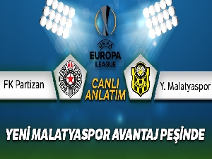 Yeni Malatyaspor, deplasmanda Partizan'a 3-1 mağlup oldu