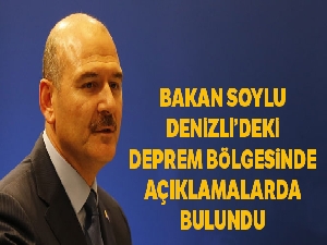 Bakan Soylu deprem bölgesinden açıklamalar yaptı