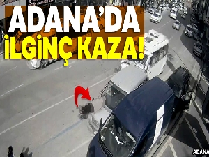 Duran araba adama çarptı