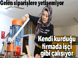 Kendi kurduğu firmada işçi gibi çalışan kadın görenleri şaşırtıyor