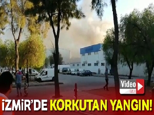 İzmir'de korkutan yangın