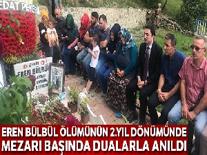 Eren Bülbül ölümünün 2. yıldönümünde mezarı başında dualarla anıldı