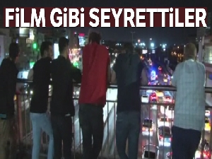 E-5'teki zincirleme kazayı film gibi seyrettiler
