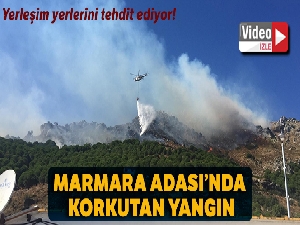 Marmara Adası yangını kontrol altında