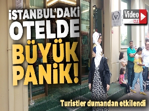 Fatih'te bir otelde yangın!