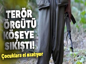 Köşeye sıkışan terör örgütü çocuklara el uzatıyor