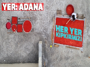 Adana'da biberin salça yolculuğu başladı, damlar kırmızıya boyandı