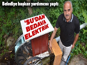 'Su'dan bedava elektrik