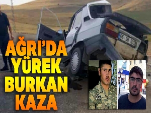 Ağrı'da yürek burkan kaza