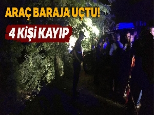Baraja uçan otomobildeki kayıp 4 kişinin cesedi bulundu