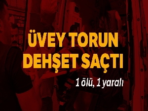 Gönen'de üvey torun dehşet saçtı