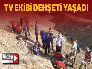 Girdikleri mağarada mahsur kalan TV ekibi 6 saat sonra kurtarıldı