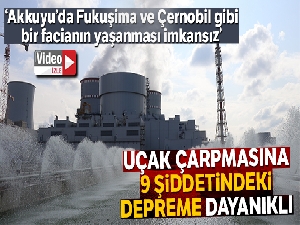 Akkuyu'daki nükleer santral, uçak çarpmasına, 9 şiddetindeki depreme dayanıklı