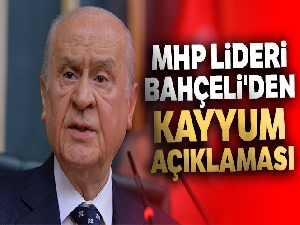 MHP lideri Bahçeli'den kayyum açıklaması