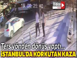 İstanbul'da feci kaza kamerada!