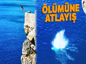 Antalya'da 40 metrelik falezlerden ölümüne atlayışlar