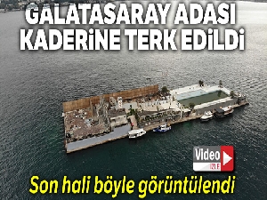 Dursun Özbek'in haciz işlemi başlattığı Galatasaray Adası havadan görüntülendi