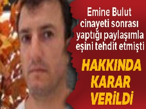'Benim eşimin sonucu da böyle olacak' yazmıştı, o koca tutuklandı