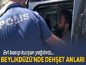 Boşanmak istemeyen uzman çavuş eşinin evini basıp kurşun yağdırdı