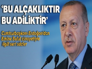 Cumhurbaşkanı Erdoğan: 'Emine Bulut hanımefendi ile ilgili olay yenilir yutulur bir olay değildir'