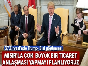 G7 Zirvesi'nde Trump- Sisi görüşmesi