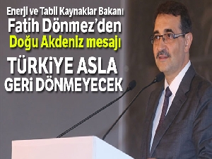 Enerji Bakanı Dönmez: 'Enerjide enosis ittifaklarına göz yummayacağız'