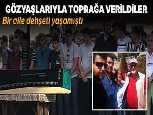 Ümraniye'de katliam yapan genç ile annesi ve kardeşi toprağa verildi