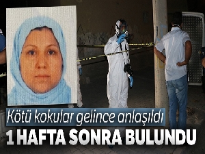 Öldüğü evinde 1 hafta sonra bulundu