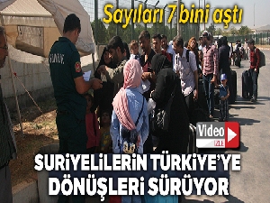 Bayramı ülkelerinde geçiren Suriyelilerin dönüşleri sürüyor