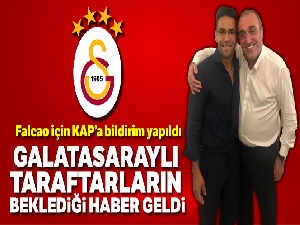 Galatasaray Falcao ile görüşmelere başlandığını KAP'a bildirdi